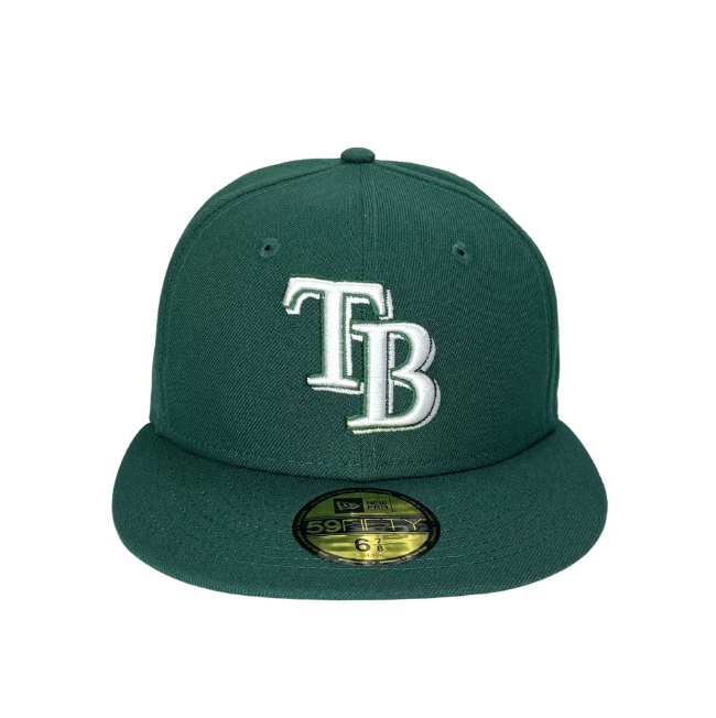 Rays New Era Evergreen TB 59Fifty Fitted Hat