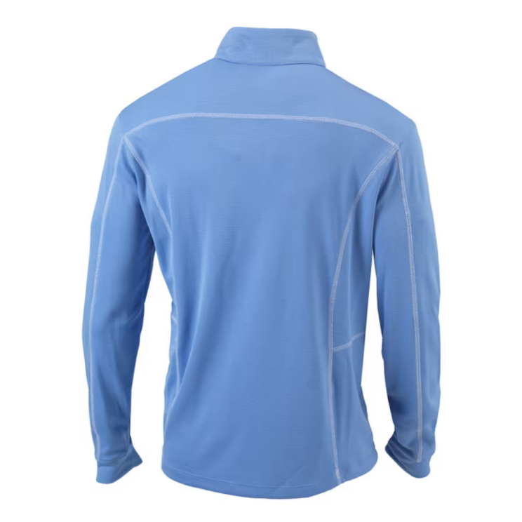 Rays Men's Columbia Blue Burst 1/4 Zip Pullover