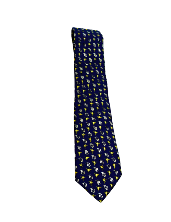 Rays Vineyard Vines Men's Navy TB and Burst Tie