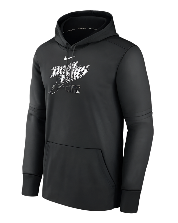 Rays Women's Nike Devil Rays Black AC Practice Performance Hoodie