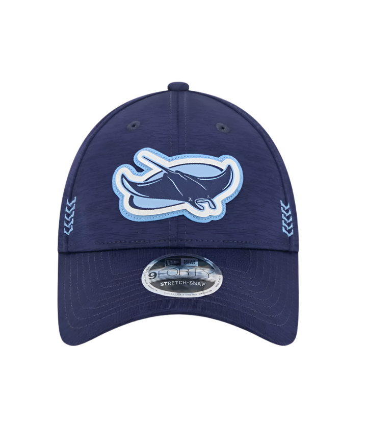 Rays Youth New Era Navy 2024 Alt Clubhouse 9FORTY Adjustable Snapback Hat