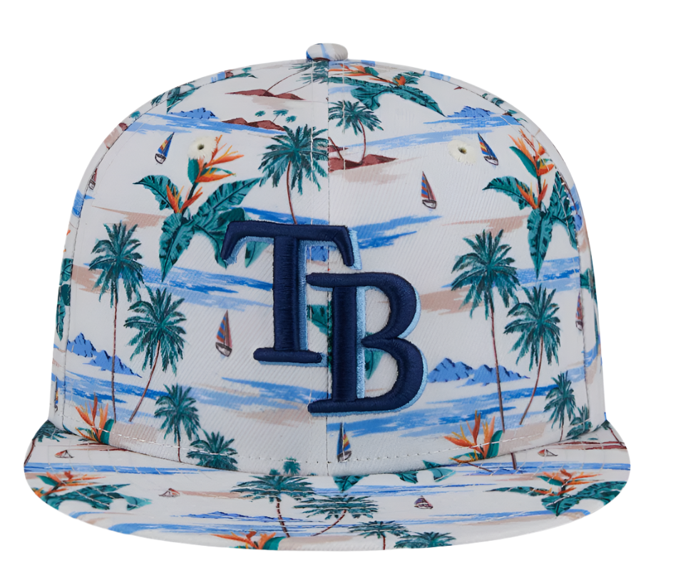 Rays Youth New Era 2025 Palm Tree Spring Training 9FIFTY Snapback Hat