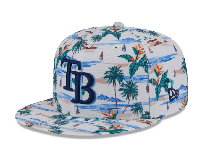 Rays Youth New Era 2025 Palm Tree Spring Training 9FIFTY Snapback Hat