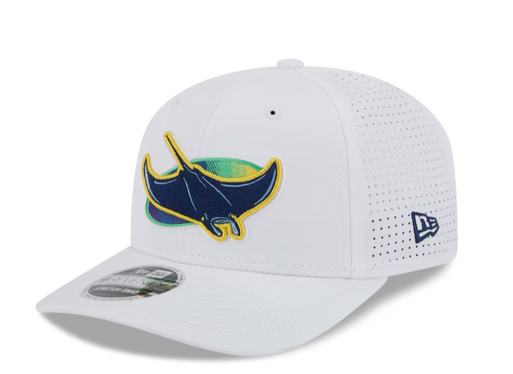 Rays New Era 2025 White Devil Rays Spring Training 9SEVENTY Stretch-Snap Hat