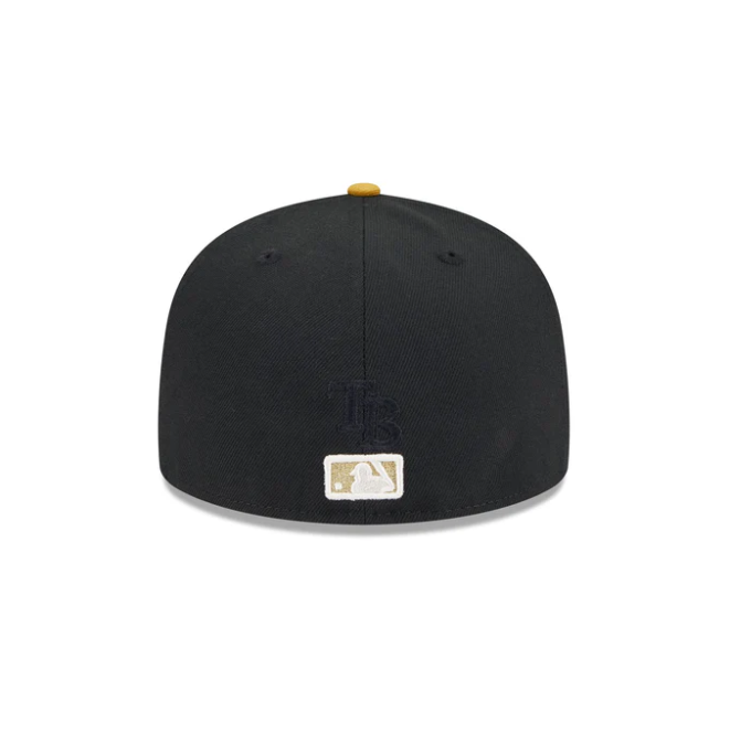 Rays New Era Black Gold TB 59Fifty Day Fitted Hat
