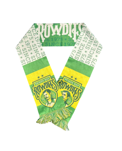 Rowdies Green and White Scarf