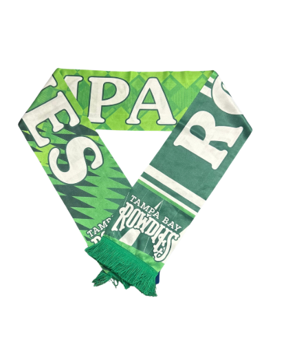 Rowdies Green Retro Scarf