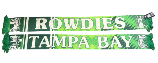 Rowdies Green Retro Scarf