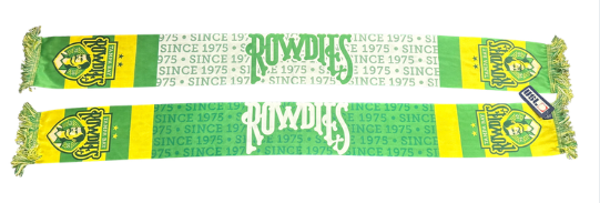 Rowdies Green and White Scarf