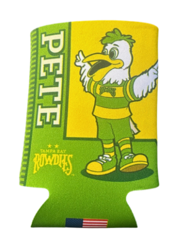 Rowdies Pete and Pinnie Mascot Can Cooler