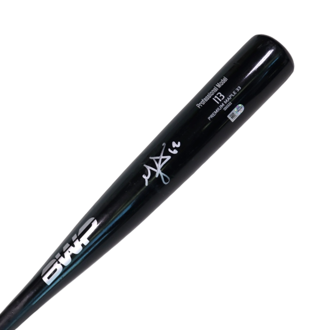 Rays Jonathan Aranda Team Issued Autographed Broken Bat