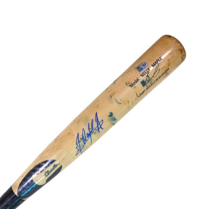 MLB ランディ　アロザレーナ　直筆サイン　バット　父の日 Rays Randy Arozarena Game Used Autographed Broken Bat – The Bay