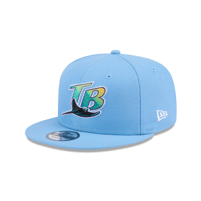 Rays New Era Columbia Blue Devil Rays Coop 9Fifty Snapback