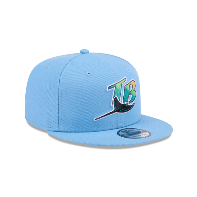 Rays New Era Columbia Blue Devil Rays Coop 9Fifty Snapback