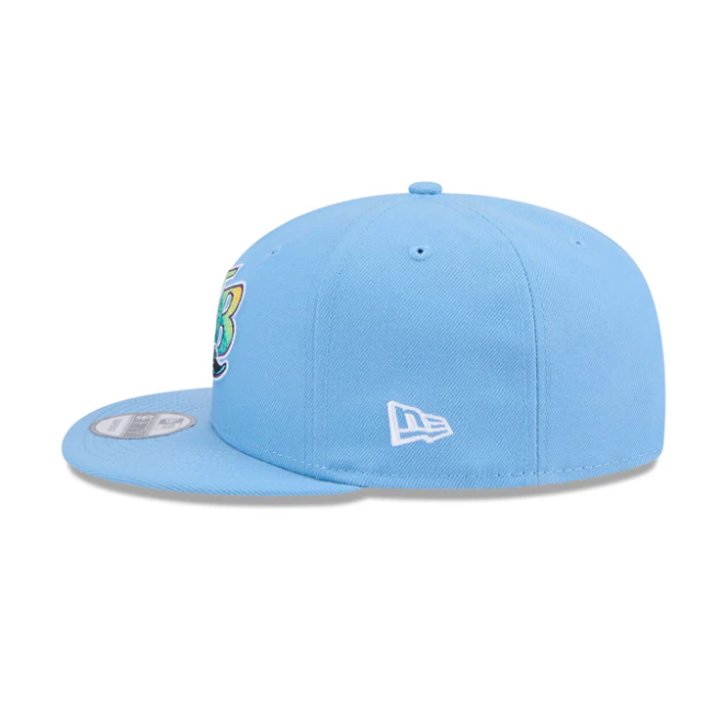 Rays New Era Columbia Blue Devil Rays Coop 9Fifty Snapback