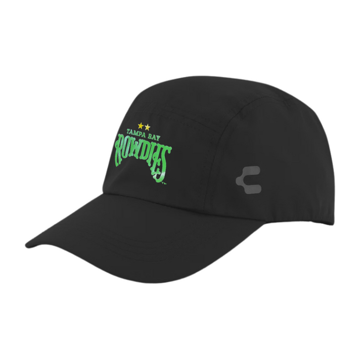 Rowdies Charly Black Two Star Logo Adjustable Hat