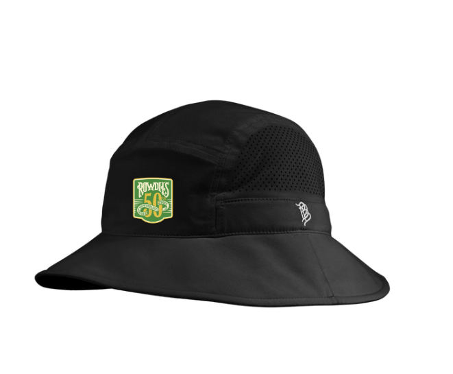 Rowdies Branded Bills 50th Anniversary Black Bucket Hat