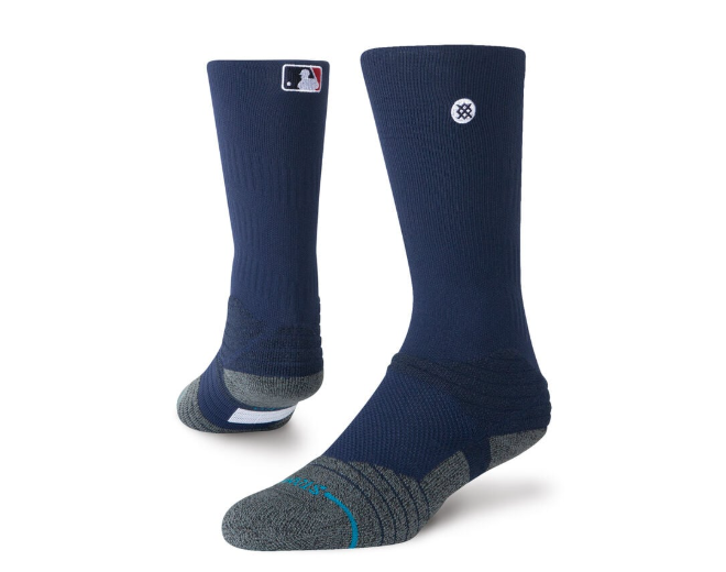 Rays Youth Stance Navy Grey Baseball Socks