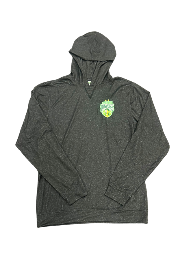 Rowdies Men's Legacy Black Grey Sandstone Lightweight Hoodie