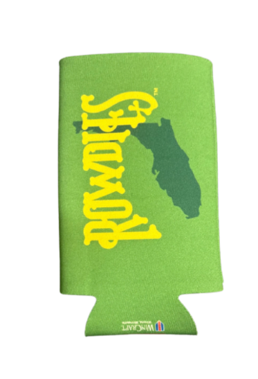 Rowdies Florida Crest Logo Slim Can Koozie