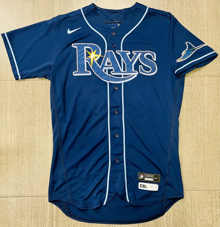 RAYS JOSE SIRI TEAM ISSUED AUTHENTIC AUTOGRAPHED NAVY RAYS JERSEY