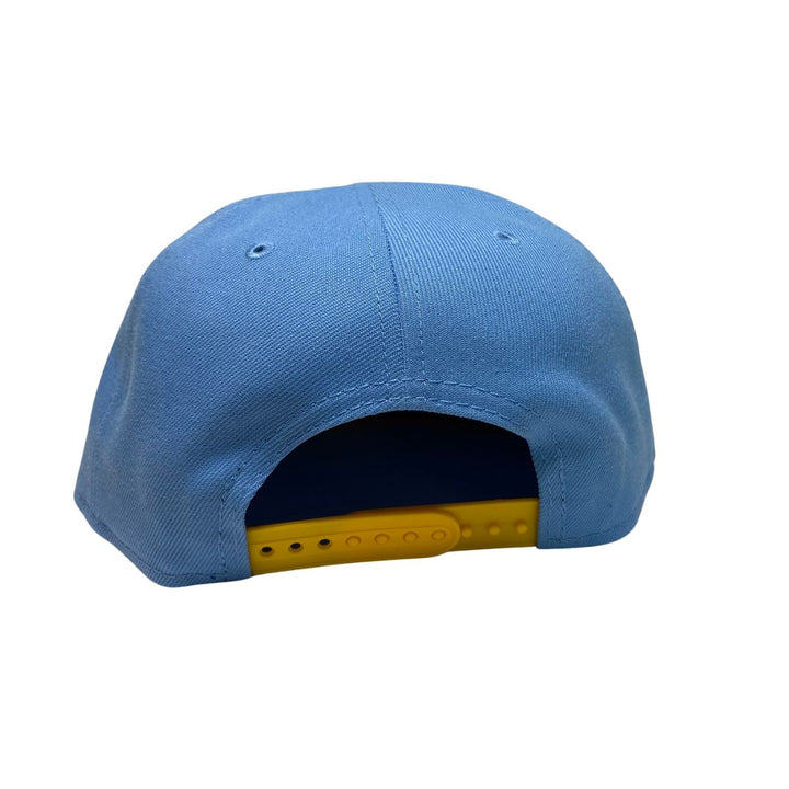 Rays New Era Blue Yellow Wordmark 9Fifty Snapback Hat