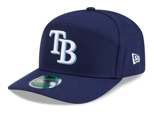 Rays New Era Navy TB Split Panel Replica 9Seventy Stretch-Snap Hat