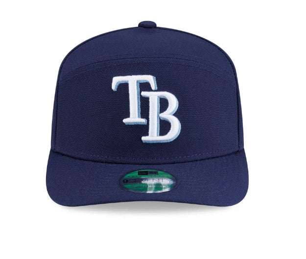Rays New Era Navy TB Split Panel Replica 9Seventy Stretch-Snap Hat