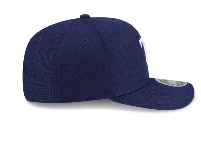 Rays New Era Navy TB Split Panel Replica 9Seventy Stretch-Snap Hat