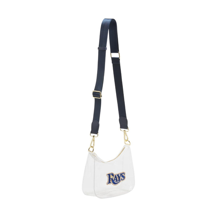Rays Stoney Clover Wordmark Clear Curved Crossbody
