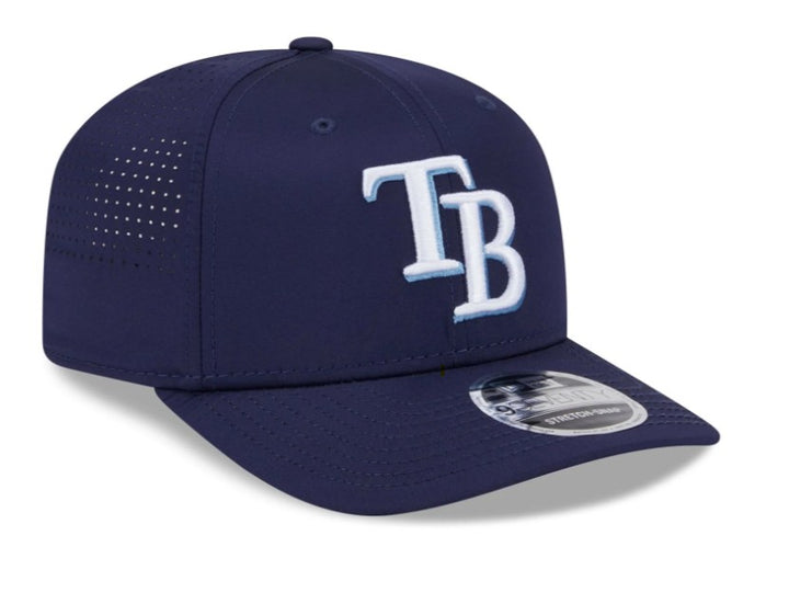 Rays New Era Navy TB Performance 9SEVENTY Stretch-Snap Hat