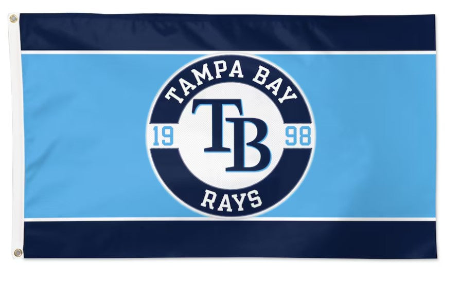 Rays TB Circle Applique Vertical Flag