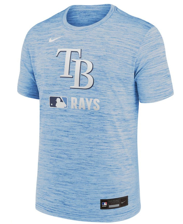 Rays Men's Nike 2025 Valor Blue TB Authentic Collection Velocity Dri Fit T-Shirt