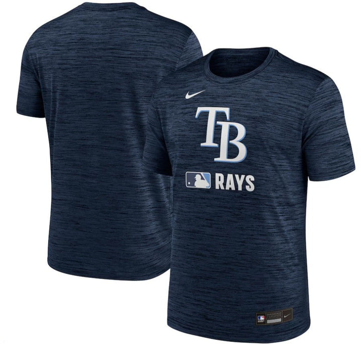 Rays Men's Nike 2025 Navy TB Authentic Collection Velocity Dri Fit T-Shirt