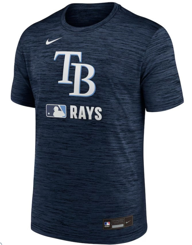 Rays Men's Nike 2025 Navy TB Authentic Collection Velocity Dri Fit T-Shirt