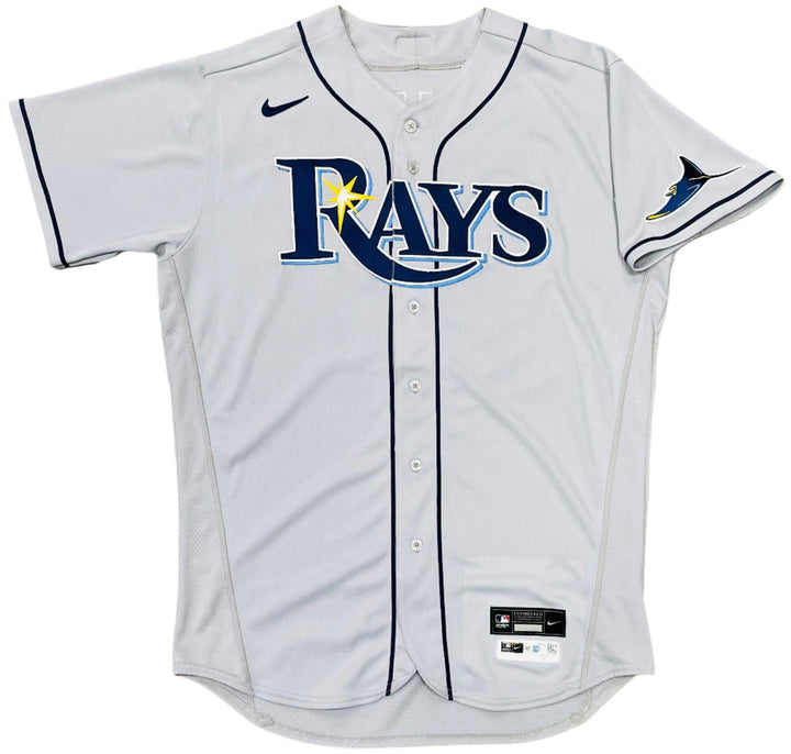 Rays Ryan Thompson Team Issued Authentic Autographed Gray Jersey