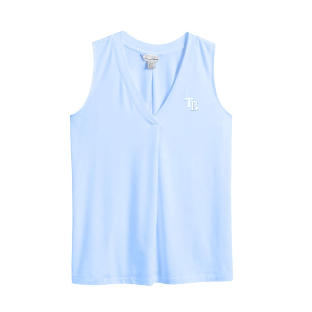 Rays Women's Tommy Bahama TB Light Blue Kauai V-Neck Tank
