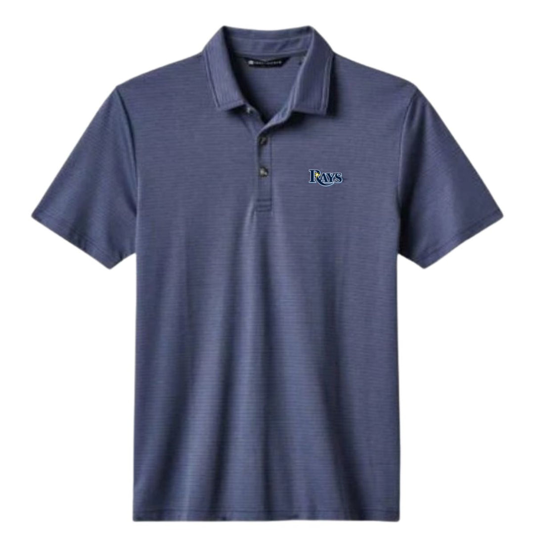 Rays Men's Travis Mathew Navy Zinna 2.0 Wordmark Polo