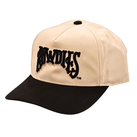 Rowdies Sportiqe White and Black Ranch Snapback Hat