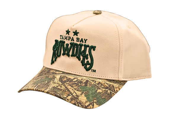 Rowdies Sportiqe Tan Camo Ranch Snapback Hat
