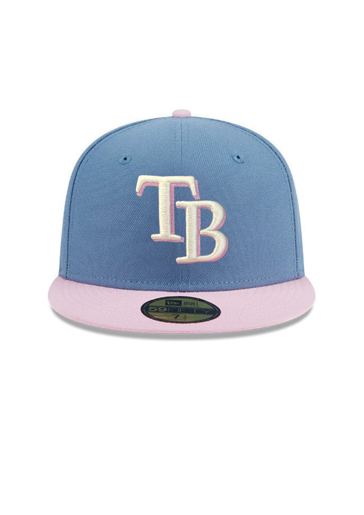 Rays New Era Blue Pink Color Pack Two Tone TB 59Fifty Fitted Hat
