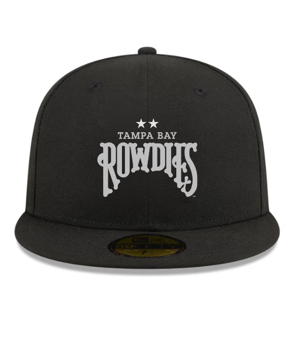 Rowdies Black Two Star 59fifty Fitted Hat