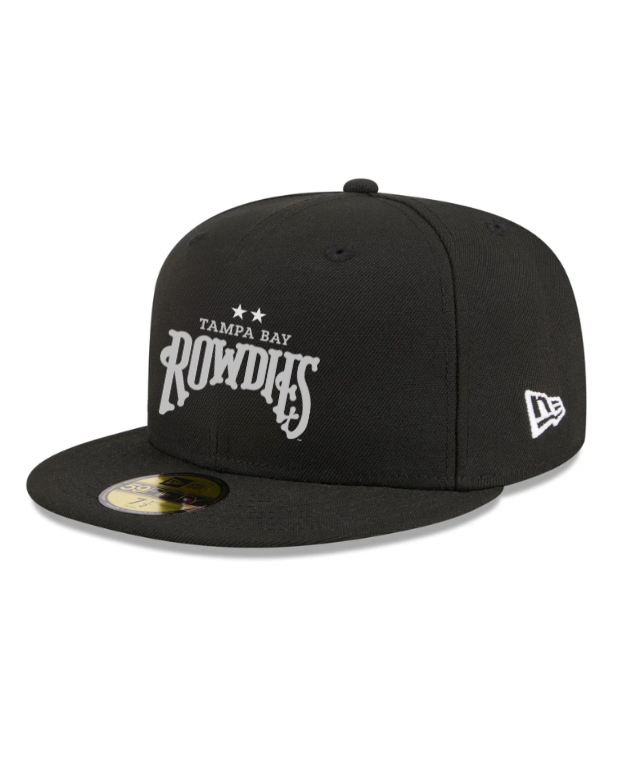 Rowdies Black Two Star 59fifty Fitted Hat