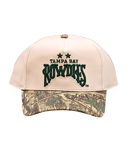 Rowdies Sportiqe Tan Camo Ranch Snapback Hat