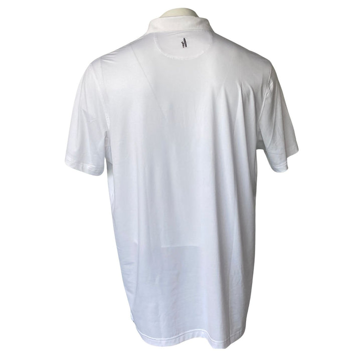 Rays Men's Johnnie O White Wordmark Polo Shirt