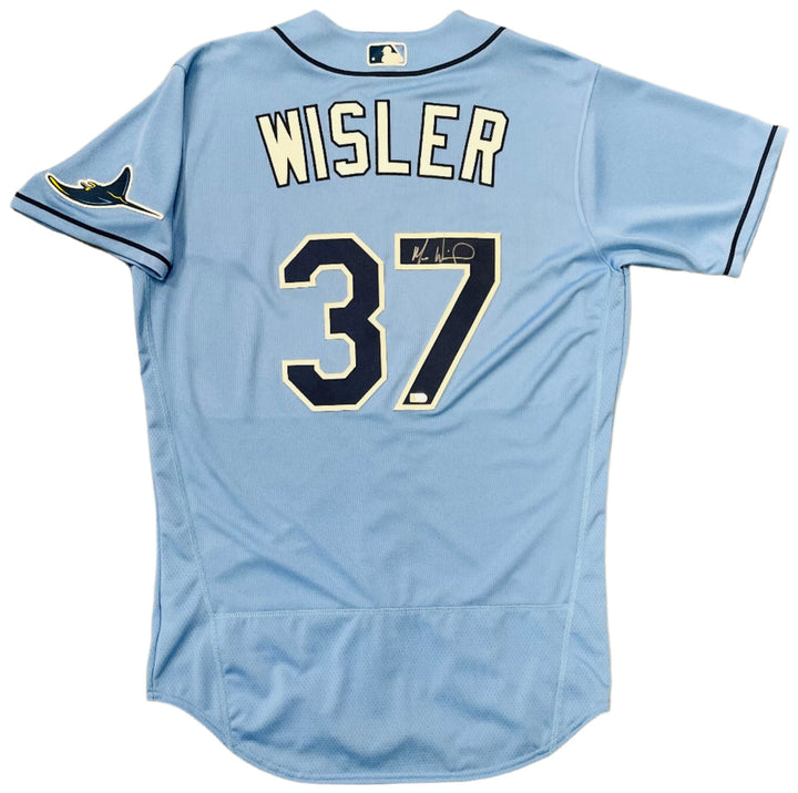 Rays Matt Wisler Authentic Autographed Blue Jersey