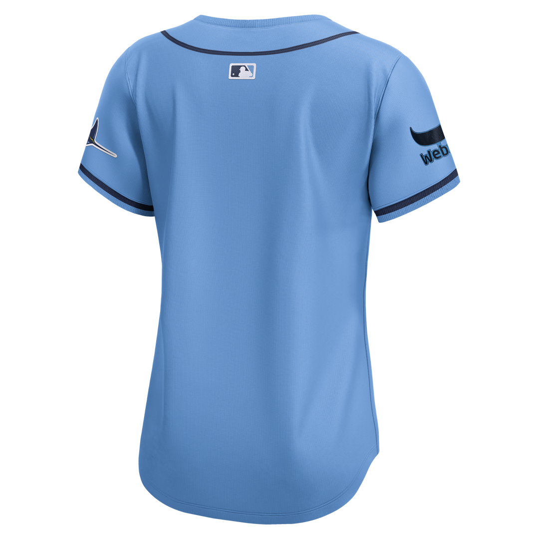 Rays Women's Nike Columbia Blue Burst Vapor Limited Jersey