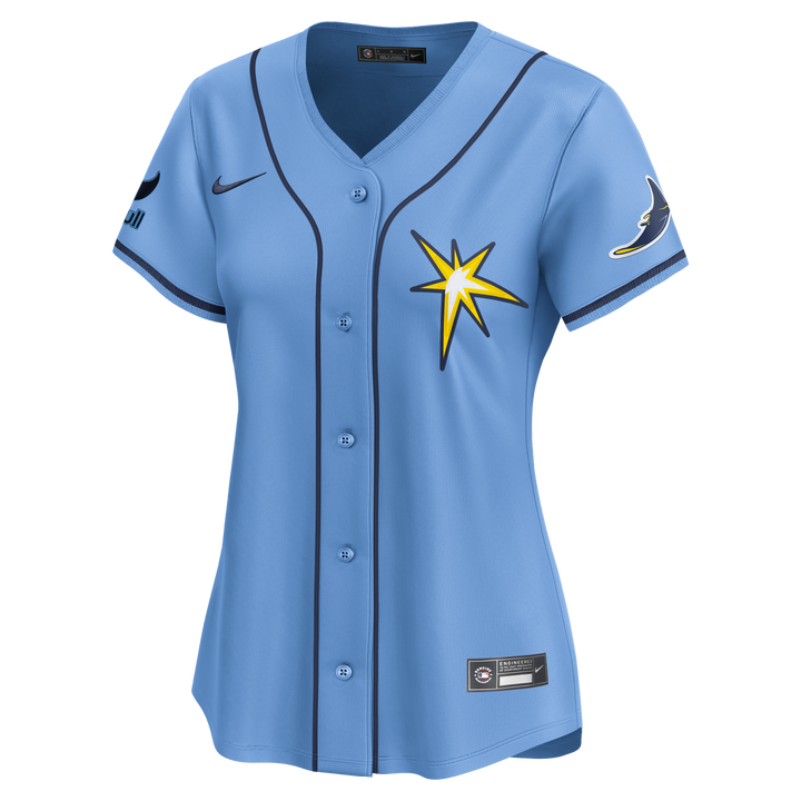 Rays Women's Nike Columbia Blue Burst Vapor Limited Jersey