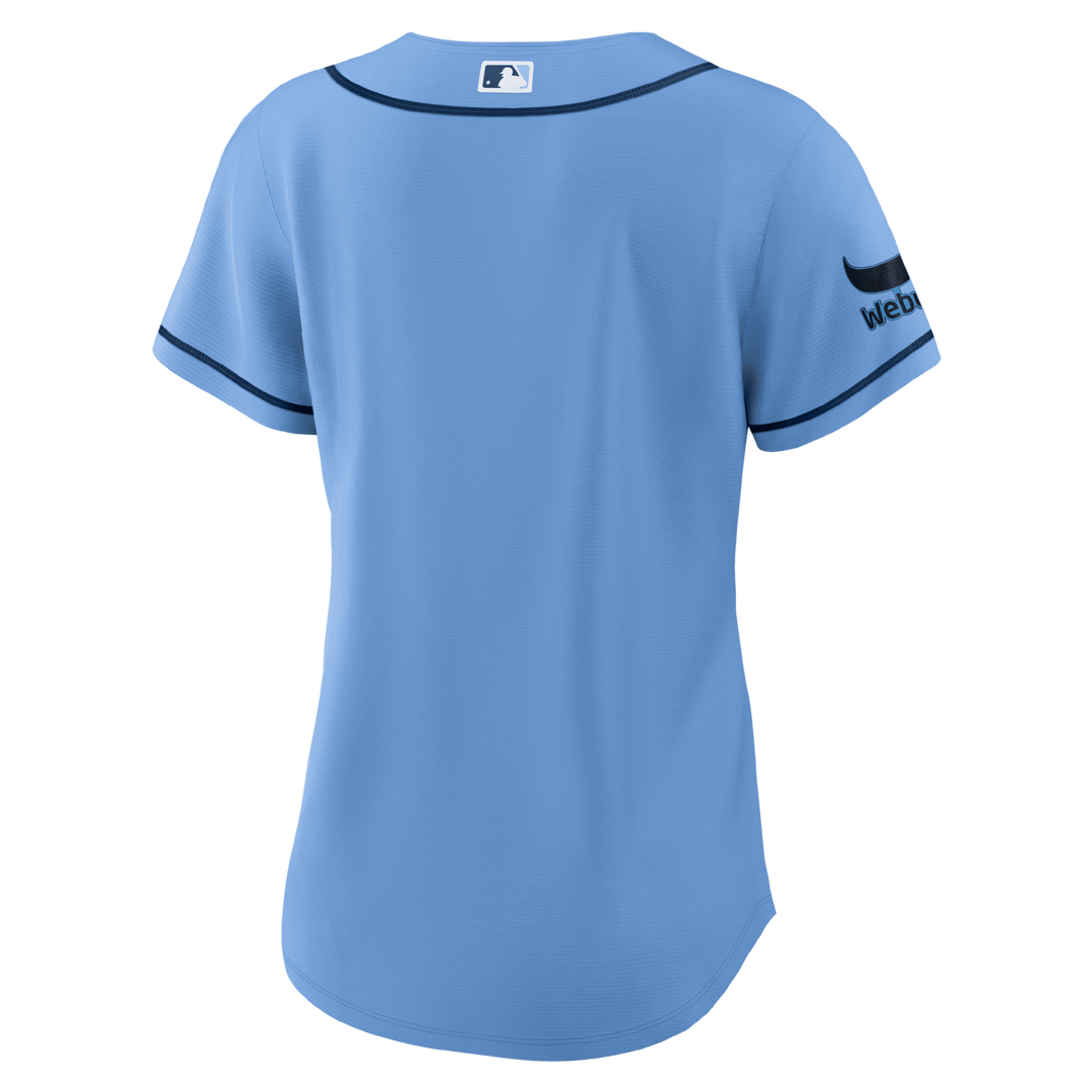 Rays Women's Nike Columbia Blue Burst Replica Jersey