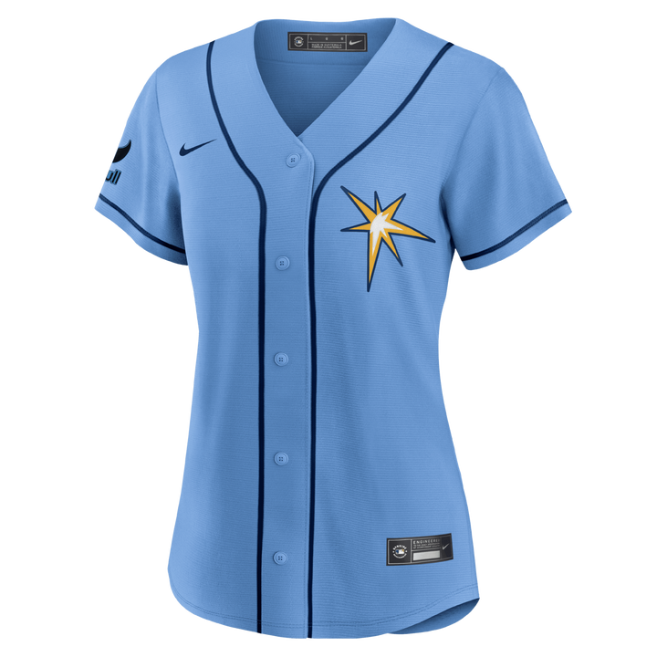 Rays Women's Nike Columbia Blue Burst Replica Jersey